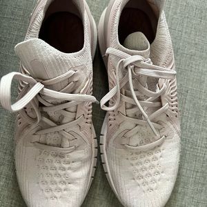 Under Armor shoes, soft pink